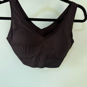 Members Mark Invisible Comfort Women's Black V-Neck Bralette